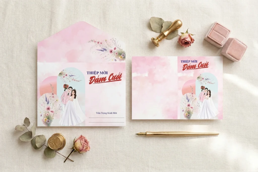Thiệp cưới D08